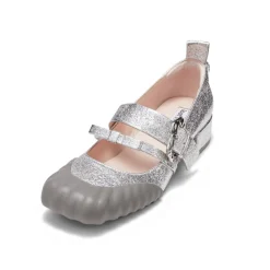 Lost In Echo Square Toe Ballet Mary Jane Sliver
