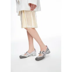 Lost In Echo Square Toe Ballet Mary Jane Sliver