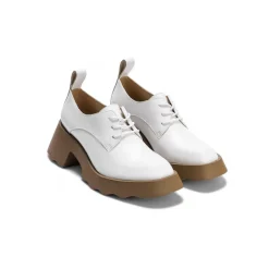 Lost In Echo Thick-Soled Leather Derby White