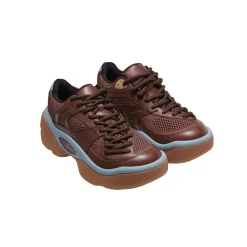 Lost In Echo Twist Upper Thick Sole Casual Retro Sneaker Brown