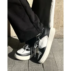 Lost In Echo Twist Upper Tongue Casual Sneaker Black