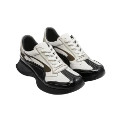 Lost In Echo Upturned Toe Retro Sneaker Black