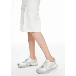 Lost In Echo Upturned Toe Retro Sneaker Sliver