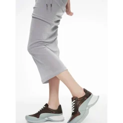 Lost In Echo Upturned Toe Retro Sneaker Brown