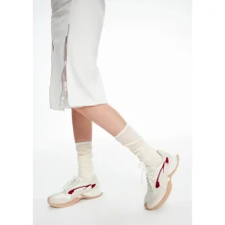Lost In Echo Upturned Toe Retro Sneaker Beige