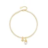 Lost In Echo Yetti Double-Layer Pearl Necklace Gold