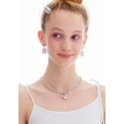 Lost In Echo Yetti Double-Layer Pearl Necklace Pink