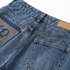 MacyMccoy Heart Pocket Wide-Leg Denim Jeans