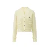 MacyMccoy Logo Destroyed Tassel Knit Cardigan