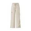 MacyMccoy Ruched Wide-Leg Cargo Pants Khaki