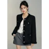 MacyMccoy Sparkly Drill Raw Edge Down Jacket Black