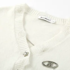 MacyMccoy Star Button Chain Destroy Cardigan