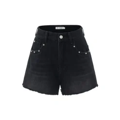 MacyMccoy Star Logo Destroyed Edges Shorts