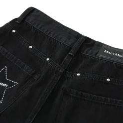 MacyMccoy Star Logo Destroyed Edges Shorts