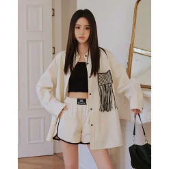 Marc Moore Line Side Slit Casual Shorts