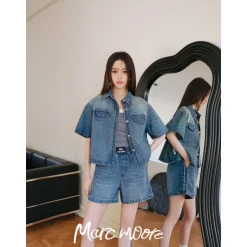 Marc Moore Vintage Washed Denim Shorts