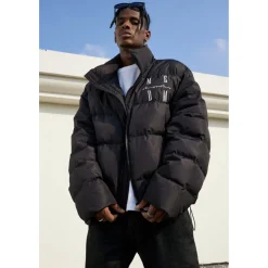 MEDM Embroidery Logo Down Jacket Black