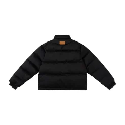 MEDM Embroidery Rose Logo Down Jacket Black