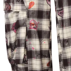 MeliMosa Kitty Printed Plaid Pocket Pants