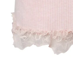 MeliMosa Lace Knit Sleeveless Vest And Skirt Set Pink