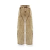 NAWS Heavy Washed Vintage Pleated Wide-Leg Jeans