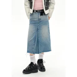 NotAwear Accordion Denim Long Skirt