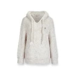 NotAwear Alpaca Fiber Hooded Sweater Cream