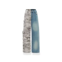 NotaWear Camouflage Patchwork Denim Jeans