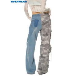 NotaWear Camouflage Patchwork Denim Jeans