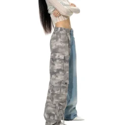 NotaWear Camouflage Patchwork Denim Jeans