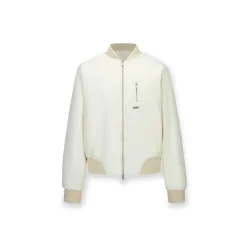 NotAwear Classic Nylon Bomber Jacket Cream