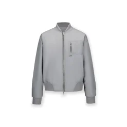 NotAwear Classic Nylon Bomber Jacket Grey