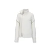 NotAwear Color Blocked Drawstring Zipper Knit Sweater White