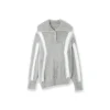NotAwear Color Blocked Faux Mink Oversized Sweater Grey