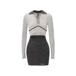 NotAwear Color Blocked Strap Knit Dress