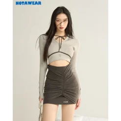 NotAwear Color Blocked Strap Knit Dress