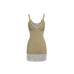 NotAwear Color Blocked V-Neck Sling Dress