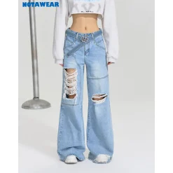 NotAwear Destroy Straight-Leg Oversize Jeans