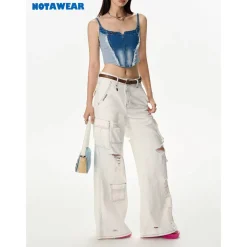 NotAwear Destroyed Pocket Oversized Jeans