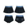 NotAwear Detachable Zipper Pleated Skirt Shorts Black