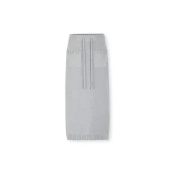 NotAwear Drawstring Knit Long Skirt Grey
