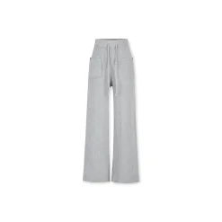 NotAwear Drawstring Wide-Leg Knit Pants Grey