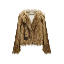 NotAwear Eco Raccoon Fur Fluffy Jacket