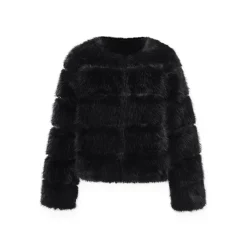 NotAwear Eco-Friendly Fur Jacket Black