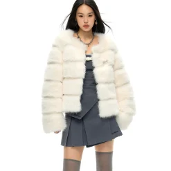NotAwear Eco-Friendly Fur Jacket White