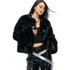 NotAwear Eco-Friendly Fur Jacket Black