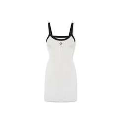 NotAwear Embroidery Logo Knit Dress White