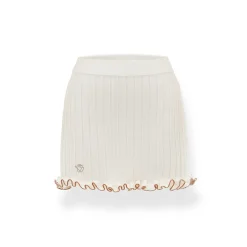 NotaWear French Flower Edge Mini Knit Skirt