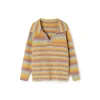 NotAwear Gradient Colors V-Neck Oversized Woolen Sweater