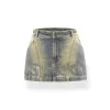 NotaWear Gradient Denim Wrapped Skirt